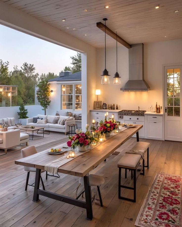 indoor outdoor party