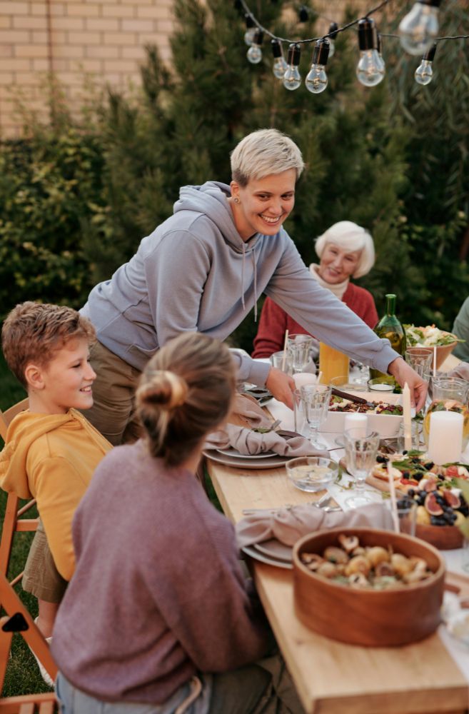 multi generational dinner party