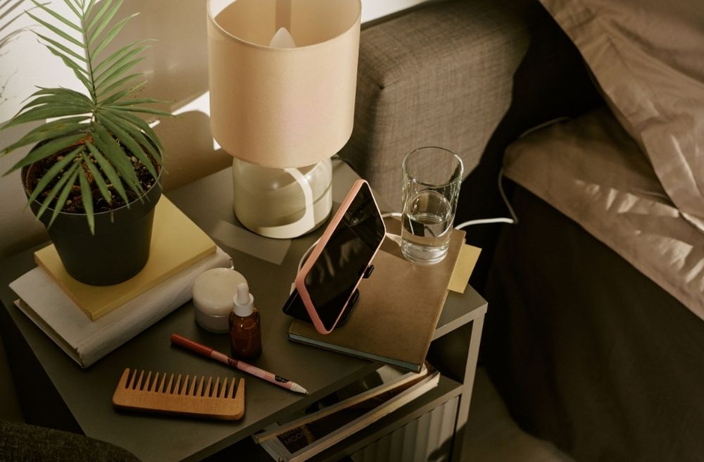 organized bedside essentials