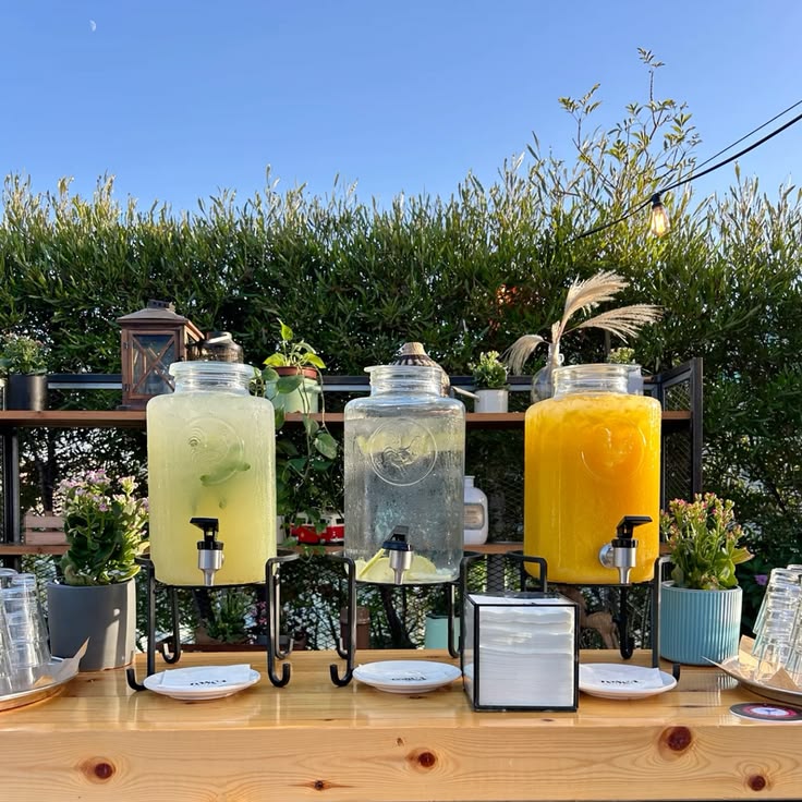 outdoor drink station