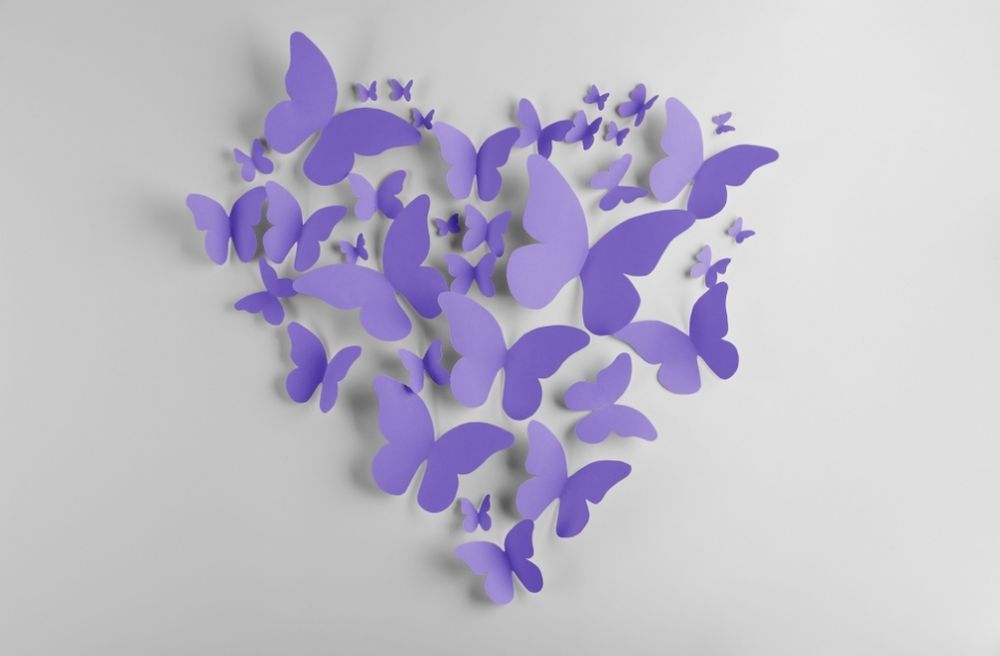 paper butterfly wall decor