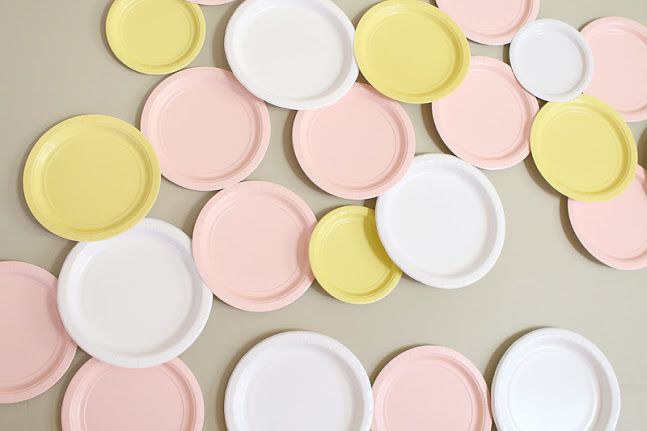 paper plate wall decor party