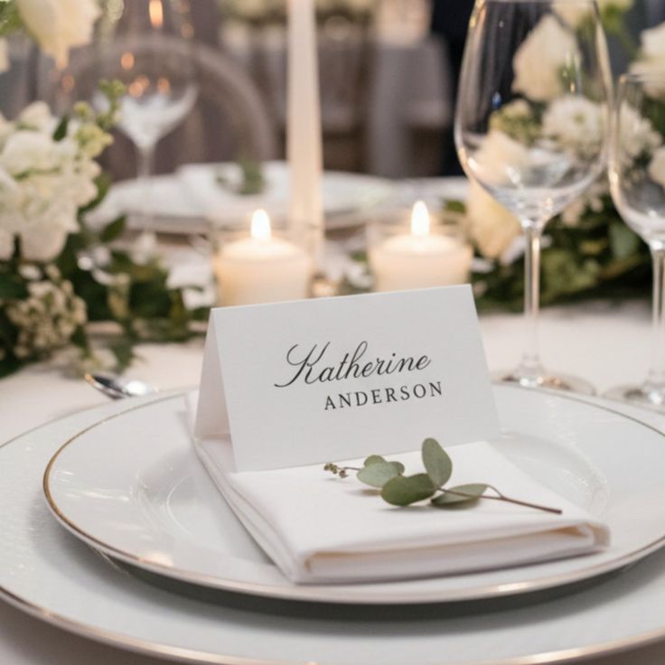 personalized dinner place setting