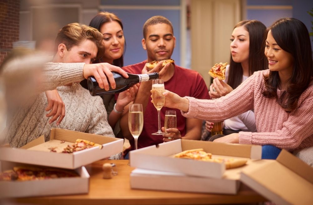 pizza prosecco party