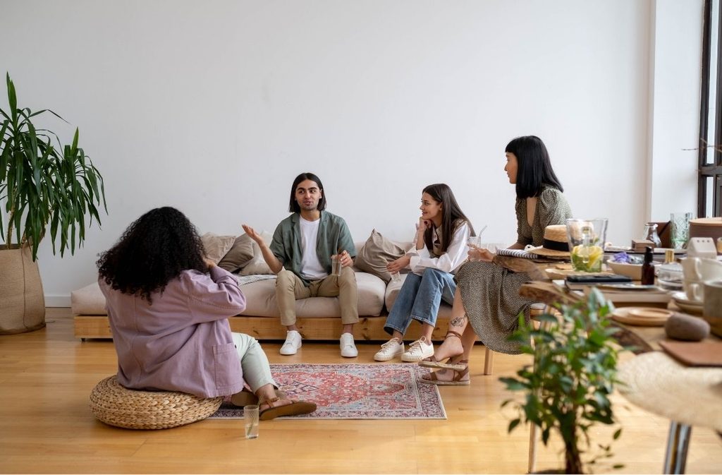 small home gathering