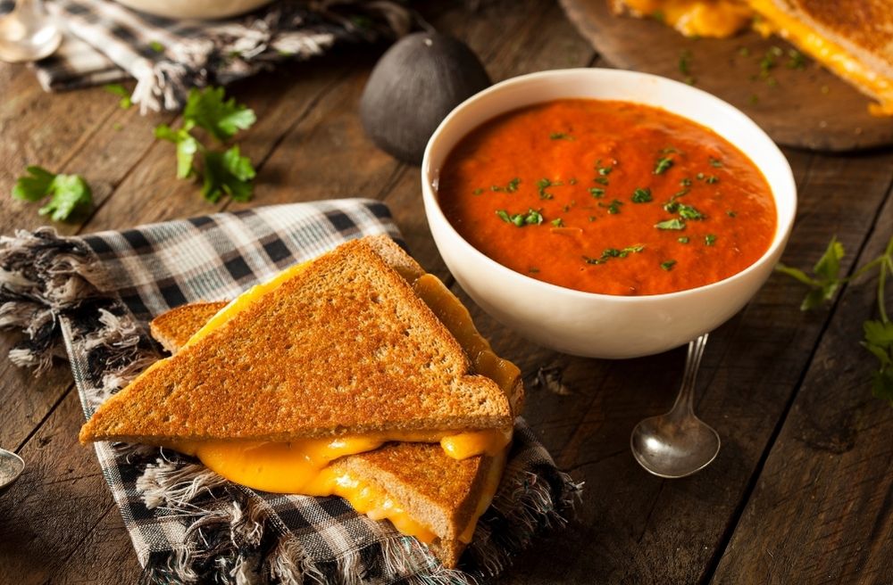 soup bread dinner