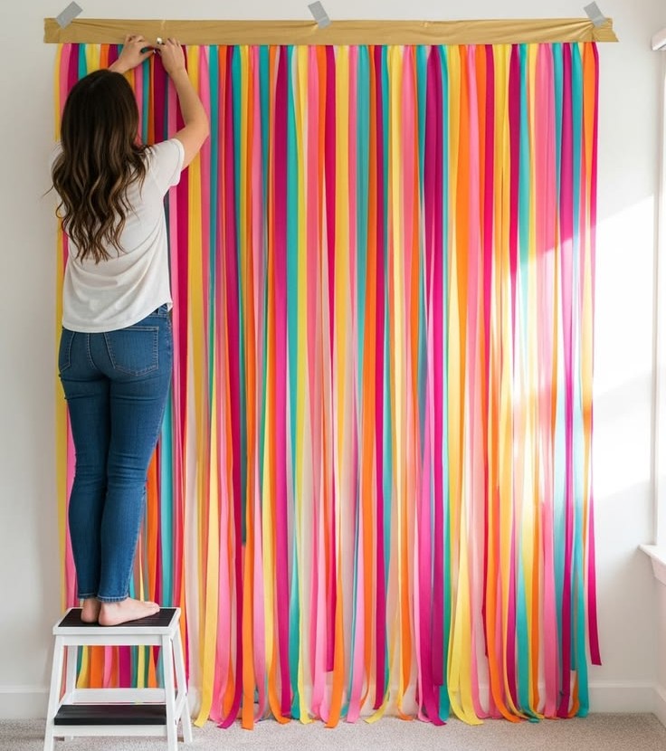 streamer photo backdrop party