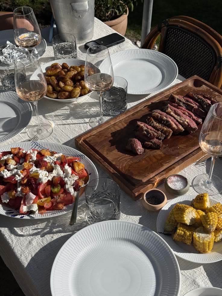 summer grilled dinner party