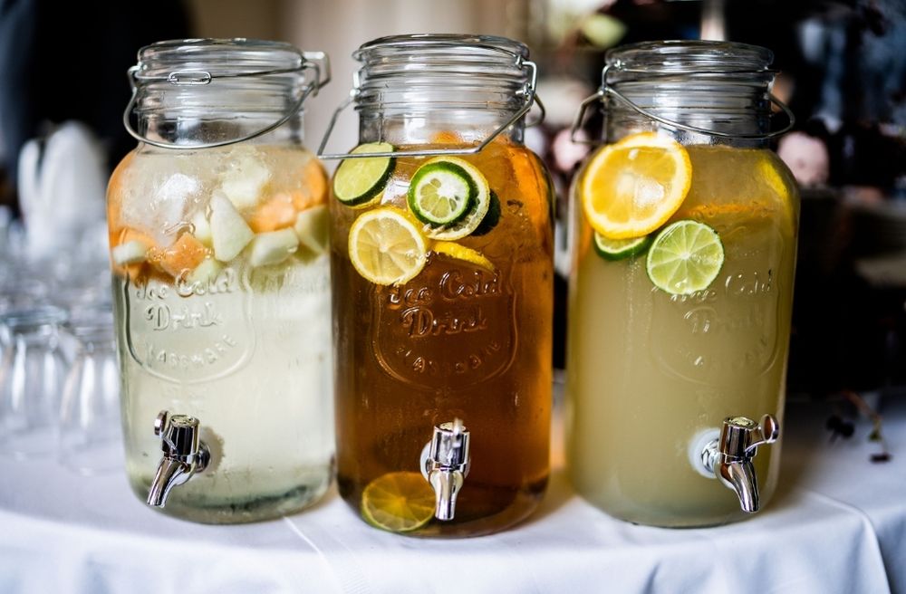 summer lemonade drink station
