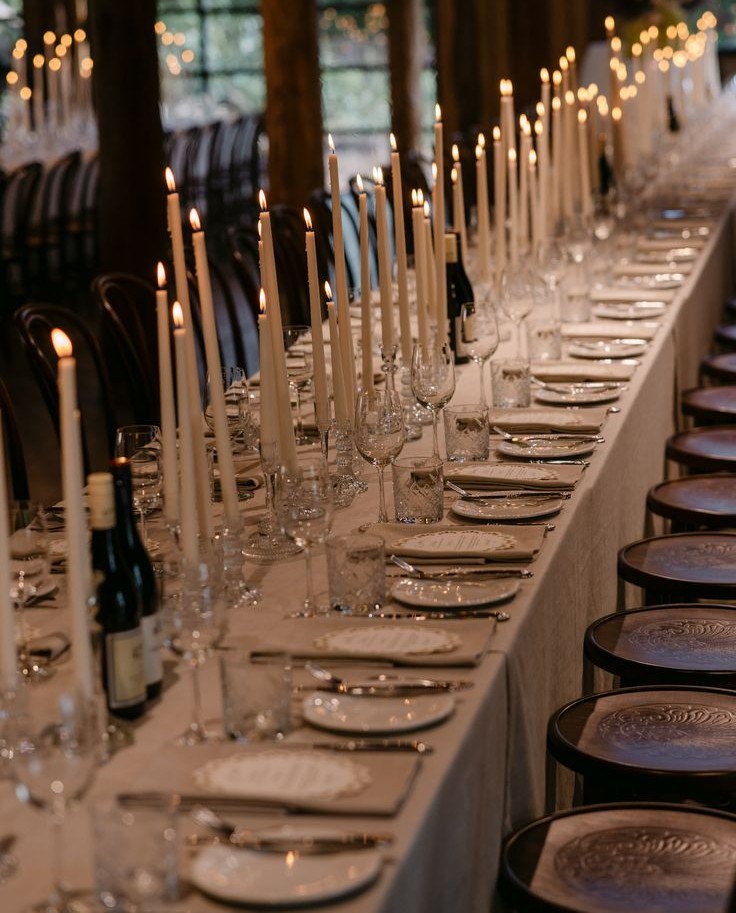 taper candle tablescape