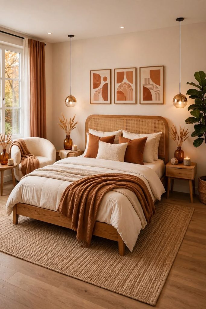 terracotta bedroom