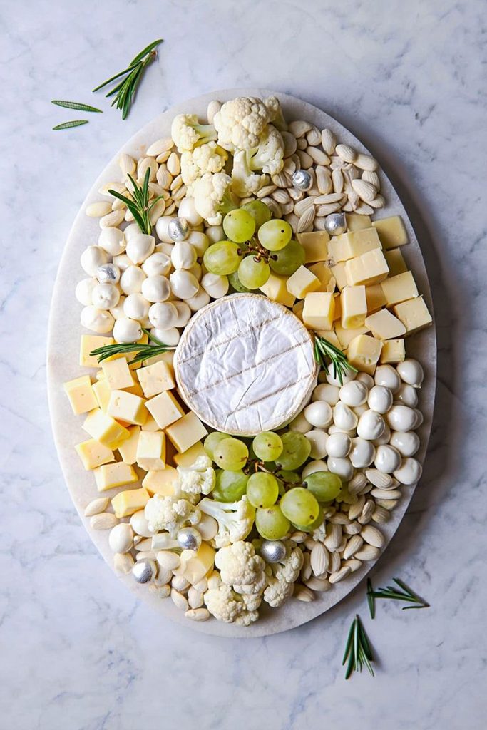 white charcuterie board