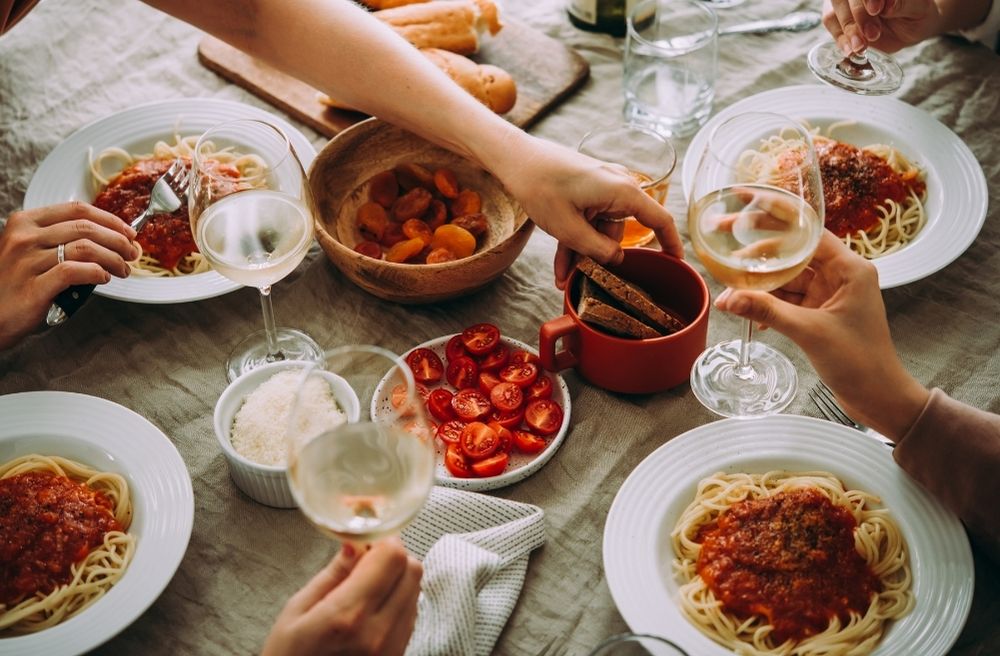 winter pasta dinner