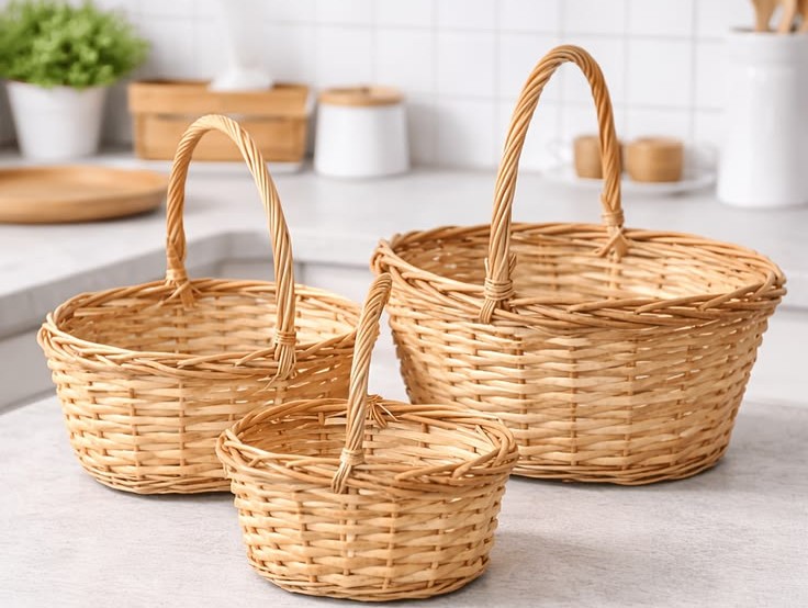 woven baskets party decor