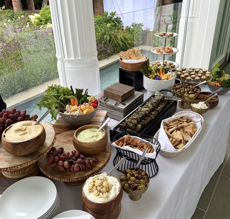 Mediterranean buffet table