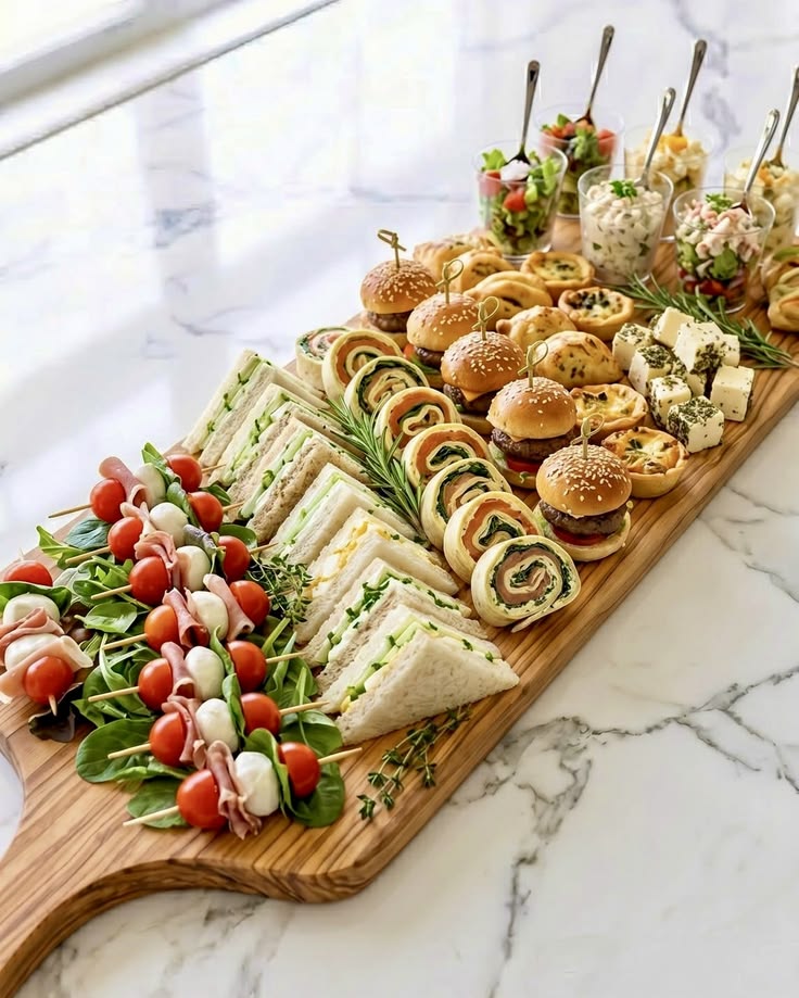 how to arrange an appetizer table