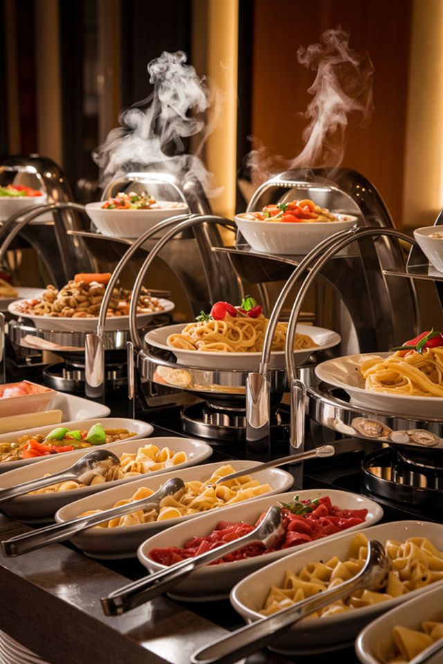 beautiful buffet table