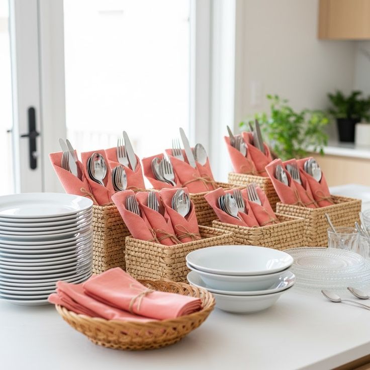 buffet napkin styling