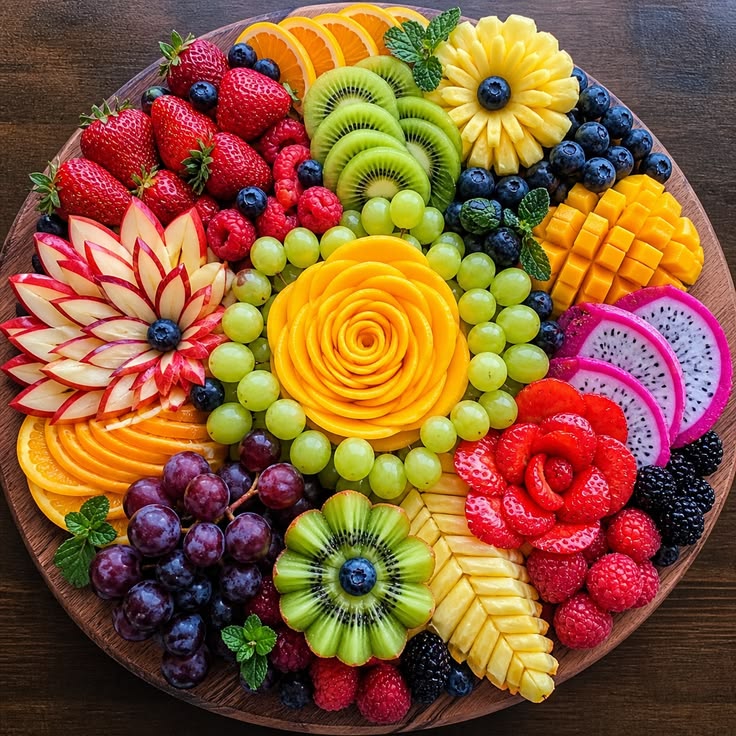 carved fruit