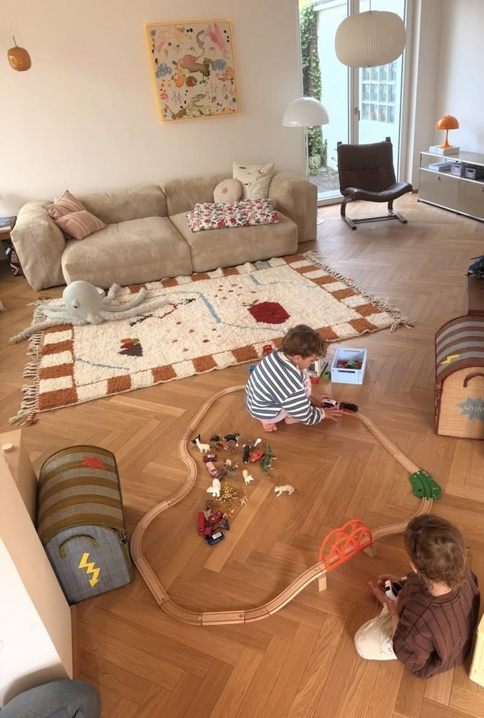 how to host guests when you have young children