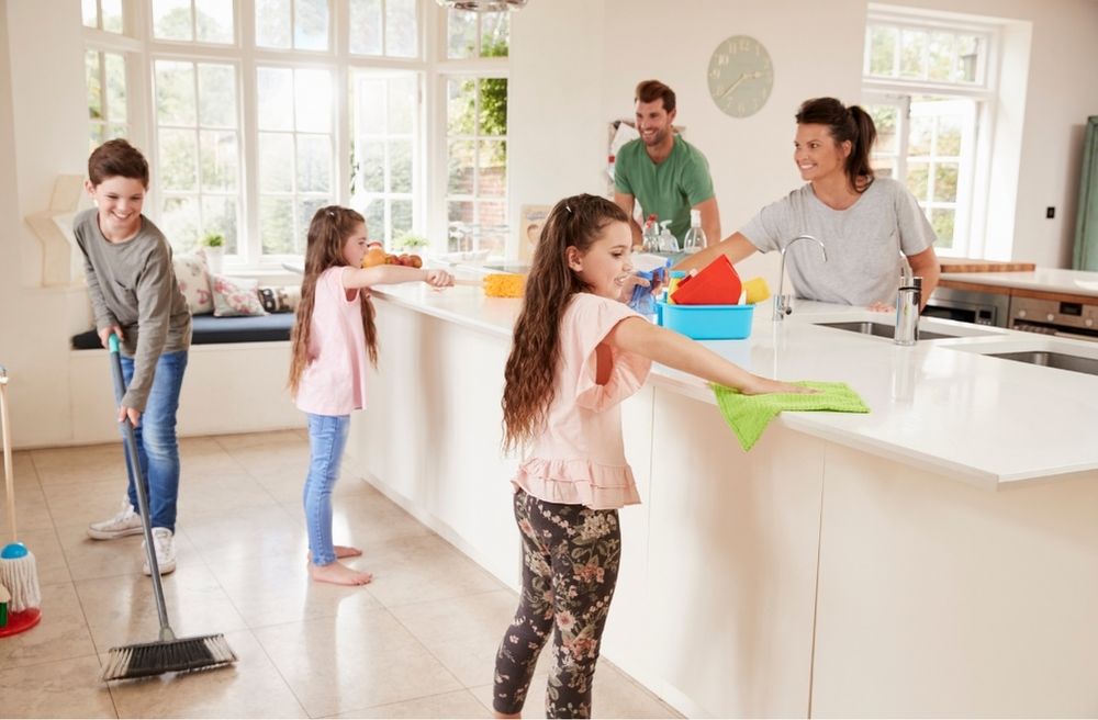 child welcoming guests