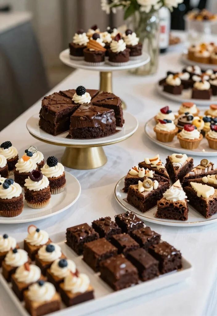 chocolate dessert table