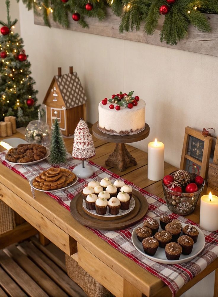 seasonal dessert table