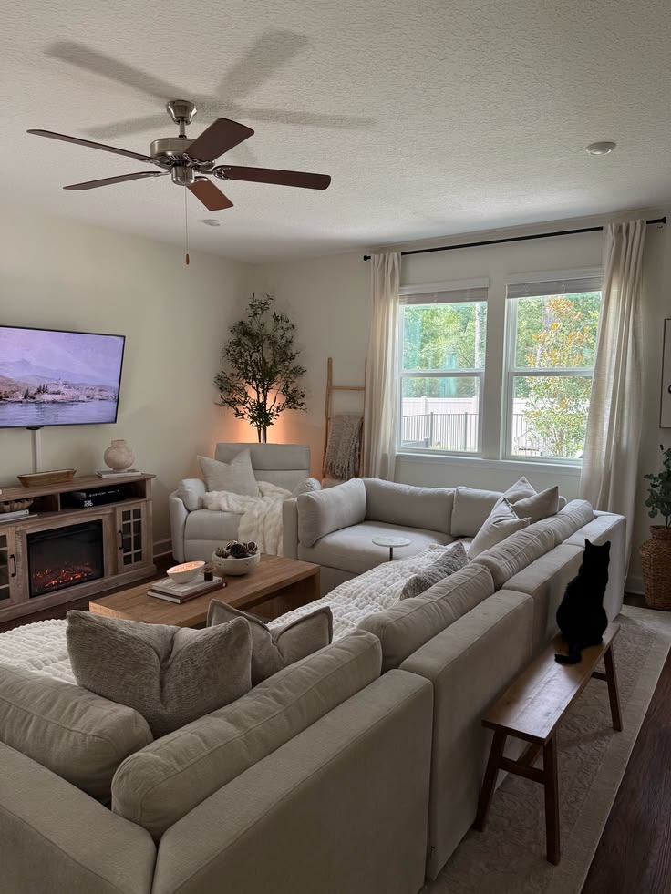 cozy tidy living room