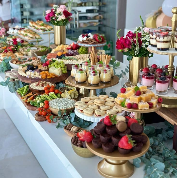 elevated appetizer table