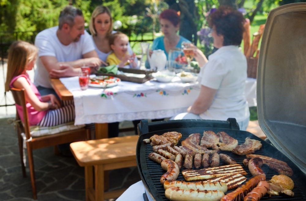 family backyard barbecue