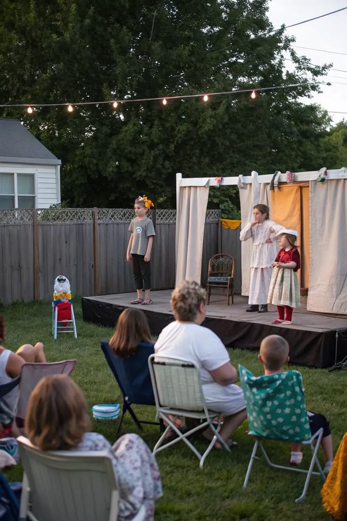 family backyard talent show