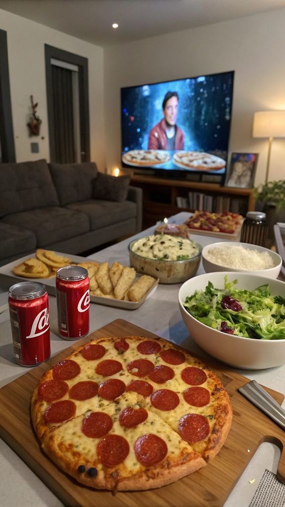 family dinner movie night