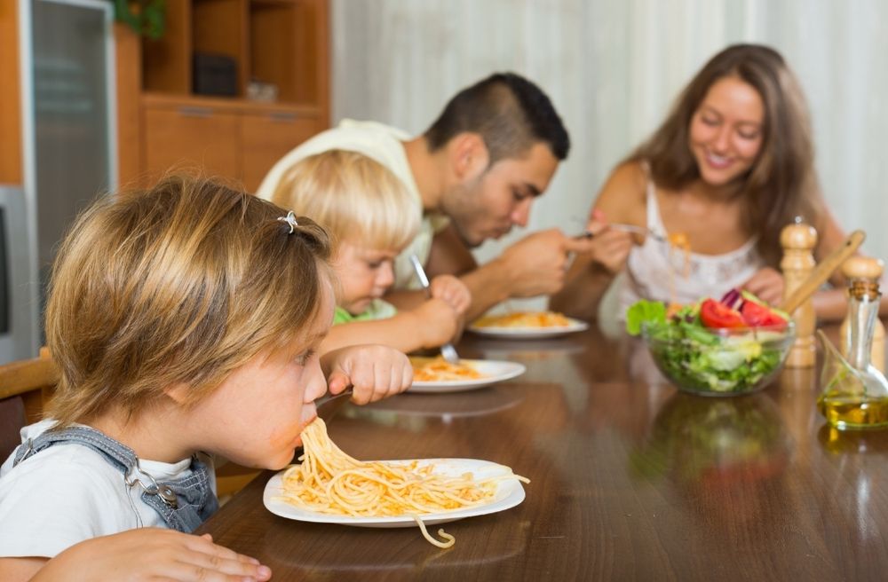 family meal children food