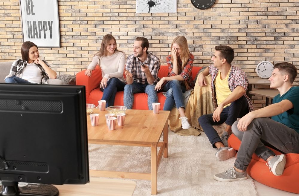 friends discussing movies books music