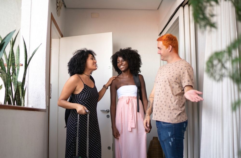 host showing guest home