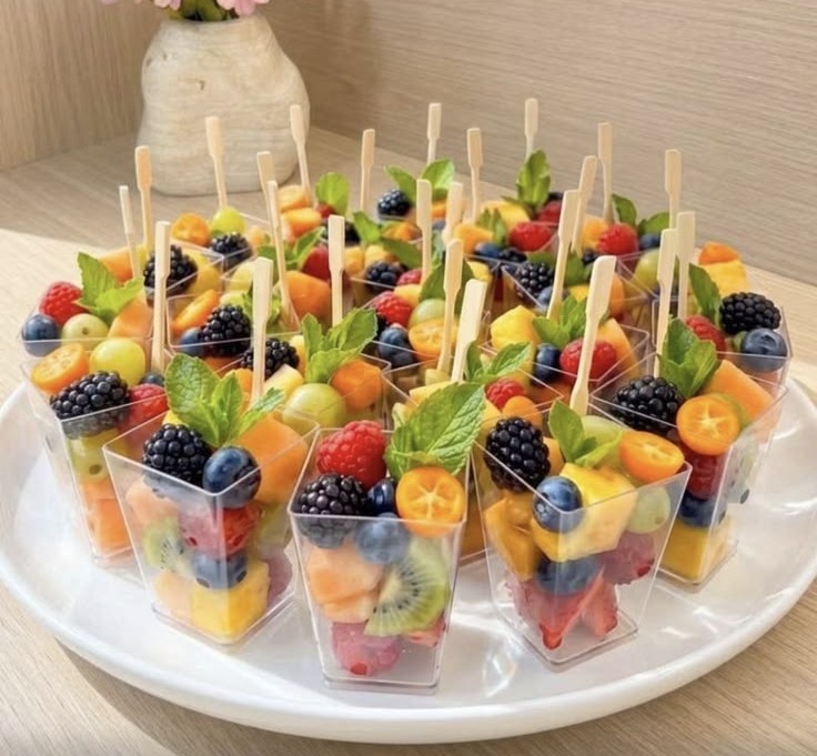 individual fruit cups