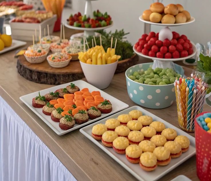 kids buffet table