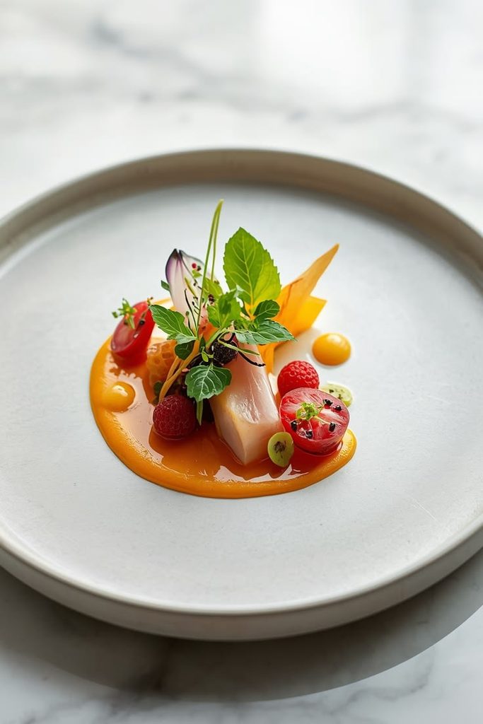 minimalist food plating