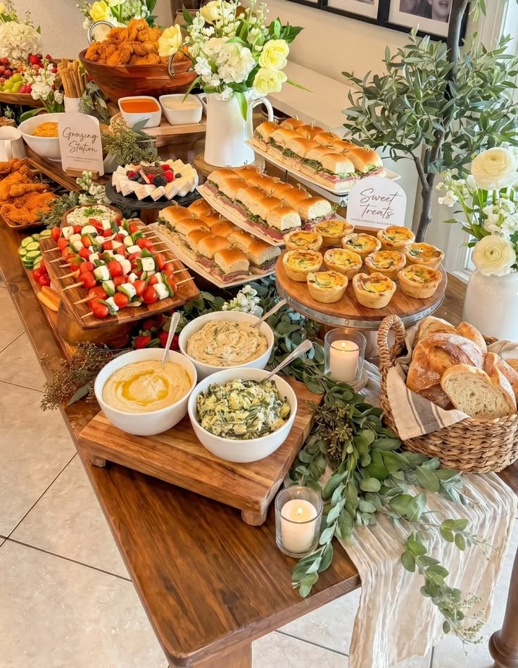 natural buffet styling