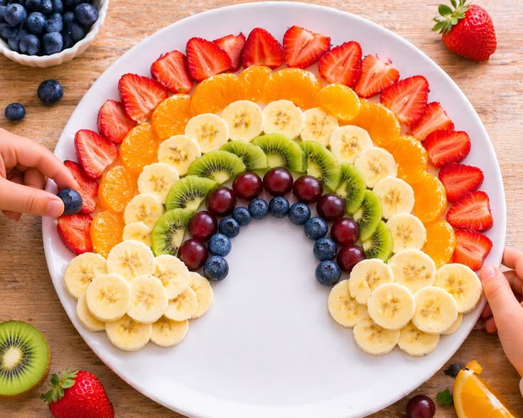 rainbow fruit platter