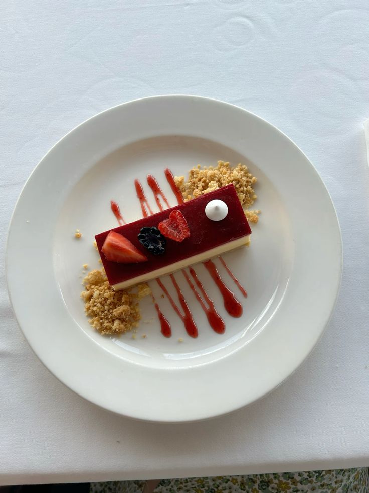 restaurant dessert plating