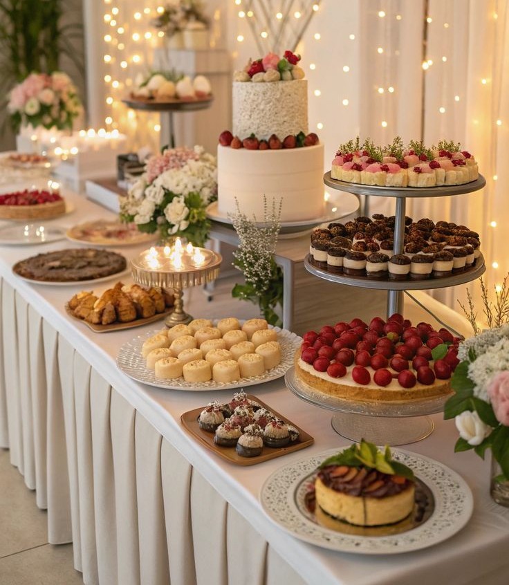 statement cake dessert table