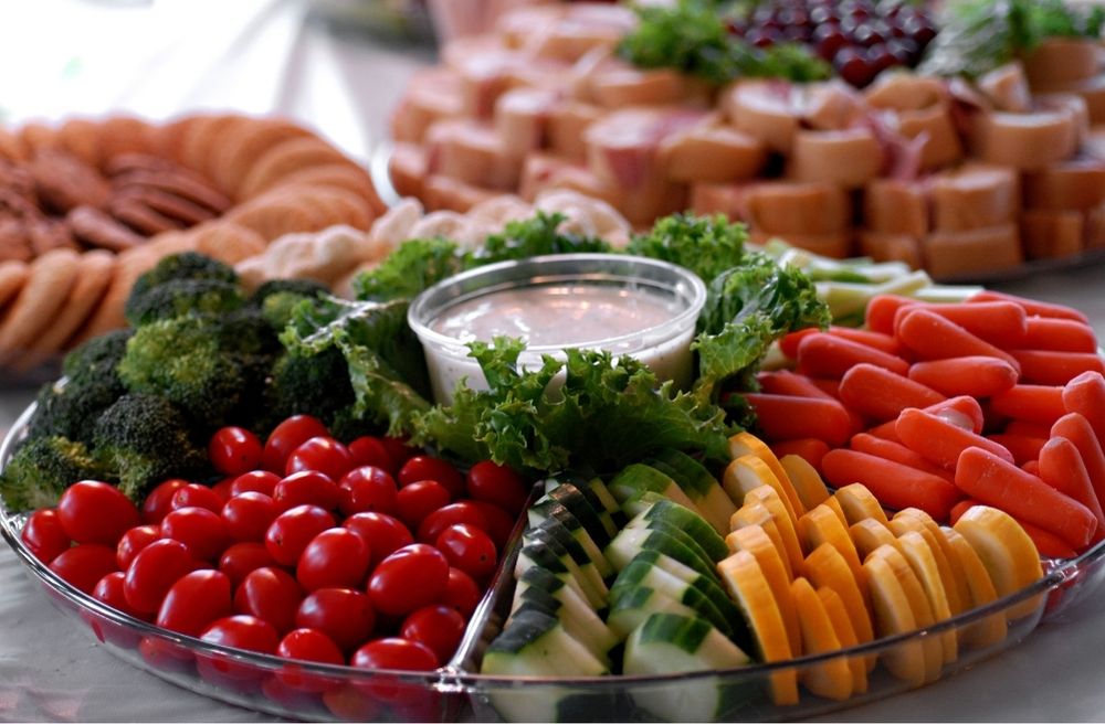 vegetable dip platter